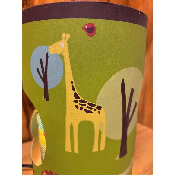 Circo "Wild Safari Collection" Table Lamp Dual Layer Shade Monkeys Elephant - Picture 3 of 11